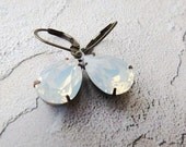 Opal Earrings Drop Earrings Dangle Earrings White Opal Earrings Vintage Earrings Wedding Jewelry Bridal Earrings