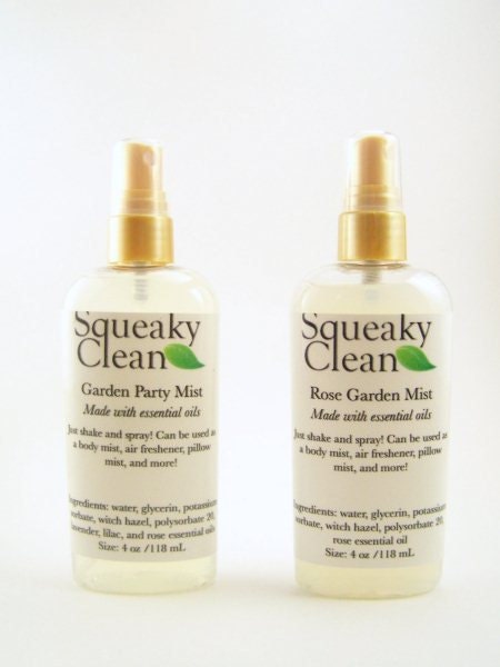 Scented Moisturizing Body Mist - 4 oz, customize your scent with essential oils