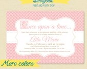 Once Upon a Time Baby Shower Storybook Invites - Custom Colors - Printable Il_170x135
