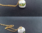 Necklace pearl "village et forêt"