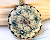 LOCKET, Blue Locket, Wedding Locket, Personalized Gift For Her, Photo Locket, Picture Locket, Brass Locket
