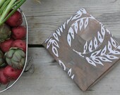 warm gray wheat towel pure linen