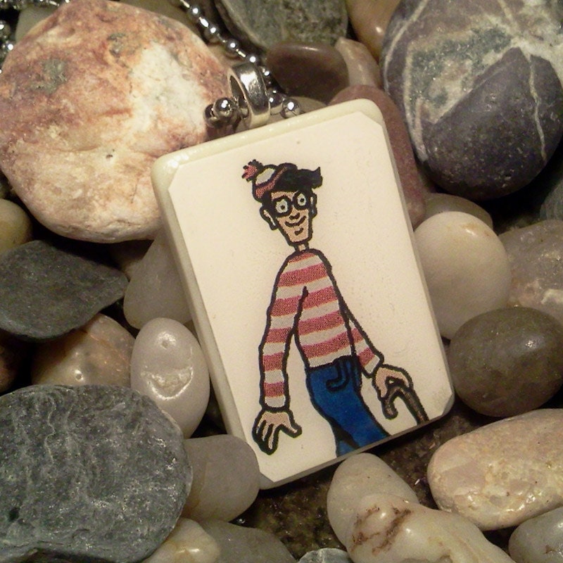 Wheres Waldo Necklace Pendant