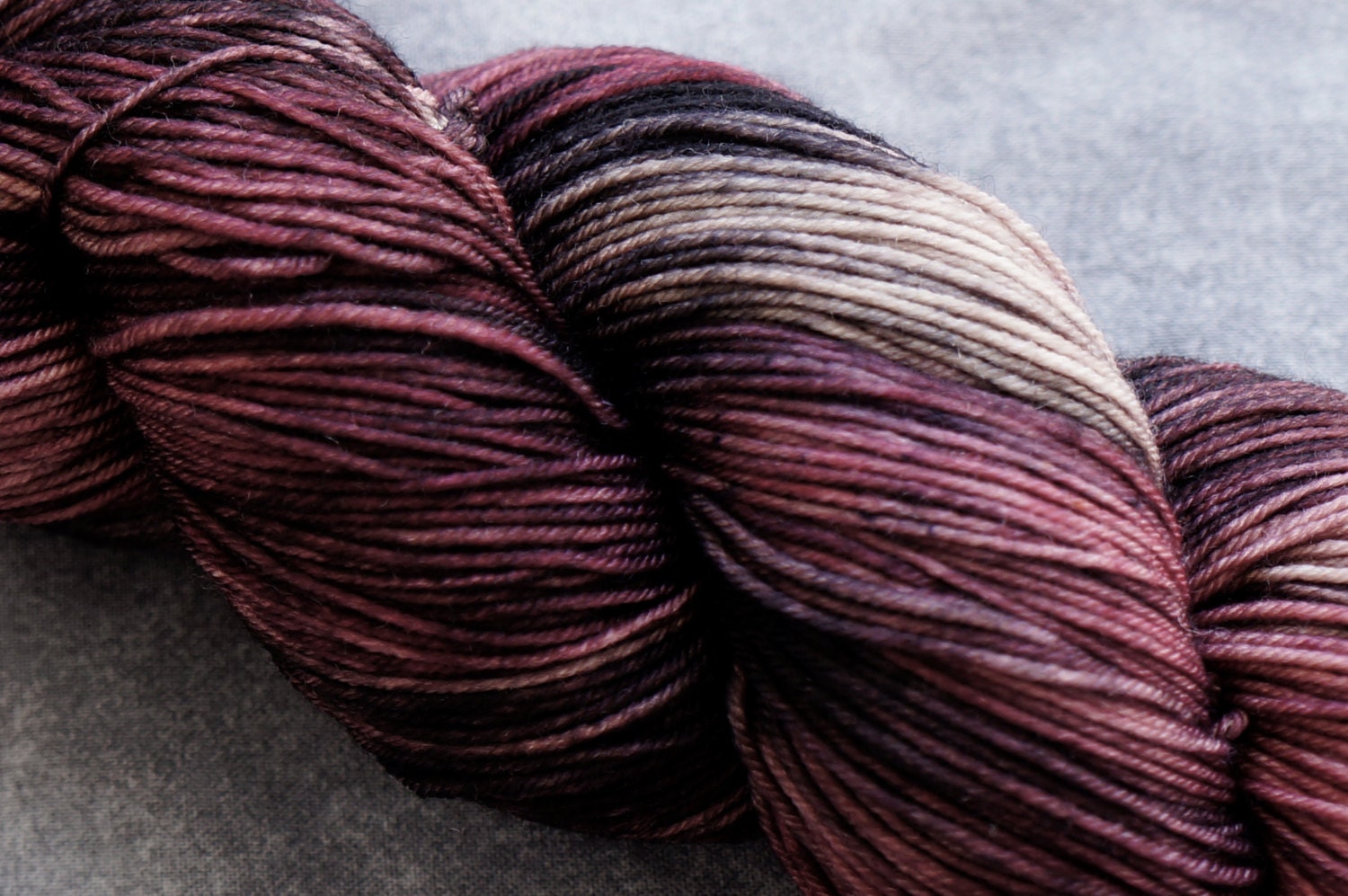 Hand Dyed Sock Yarn - SW Merino/Nylon - 463 yards - Siren Song