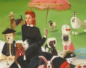 Miss Moon Was A Dog Governess.  Lesson Eight:  Exercise Is Good For The Body....Art Print