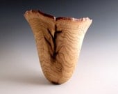Natural Bark Edge Butternut Wood Turned Bowl - Wedding Gift - Housewarming Gift