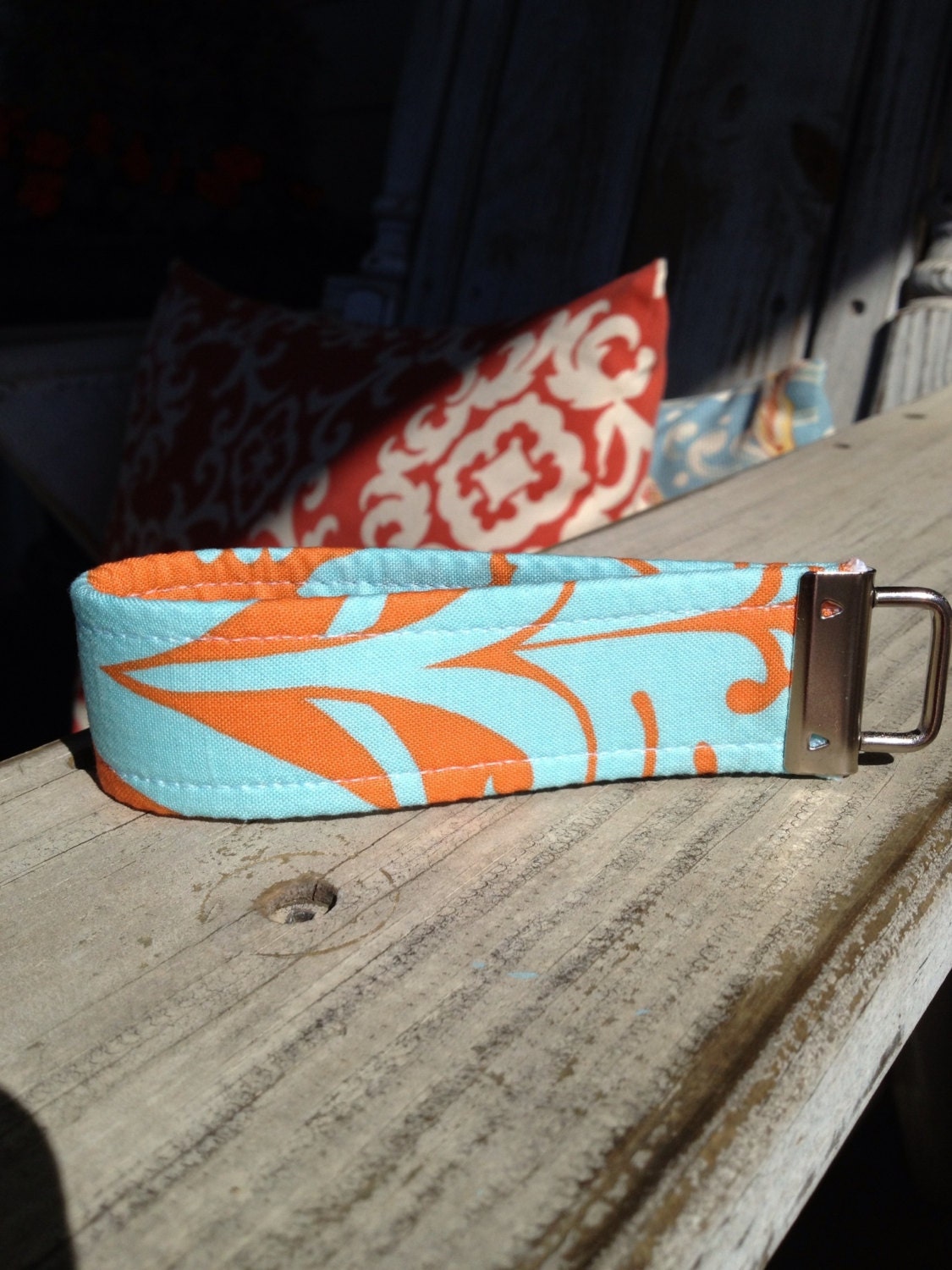 Keyfob- Wristlet- Acanthus Orange