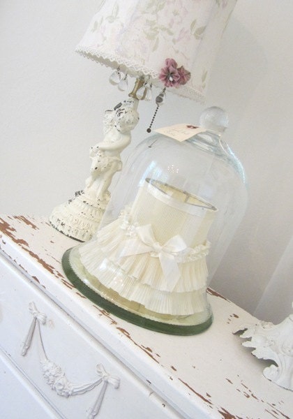RESERVED PINEYROSEDESIGNS -  Vintage Cloche - Glass - Bell - Large