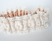 Wedding Garter - Vintage Lace Heirloom Bridal Garter Style 600