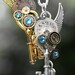 Steampunk Friendship Key Necklace Set