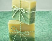 Cucumber Melon Soothing Body Soap Bar (Summer Scent). Vegan Friendly and Non-Gmo. (Cold Process Soap)