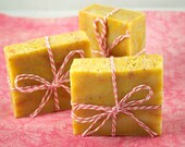 Raspberry Lemon Soothing Body Soap Bar (Summer Scent). Vegan Friendly and Non-Gmo. (Cold Process Soap)