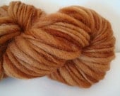 Handspun Yarn Mini Skein Thick & Thin Singles "Sienna 3" 51 yds