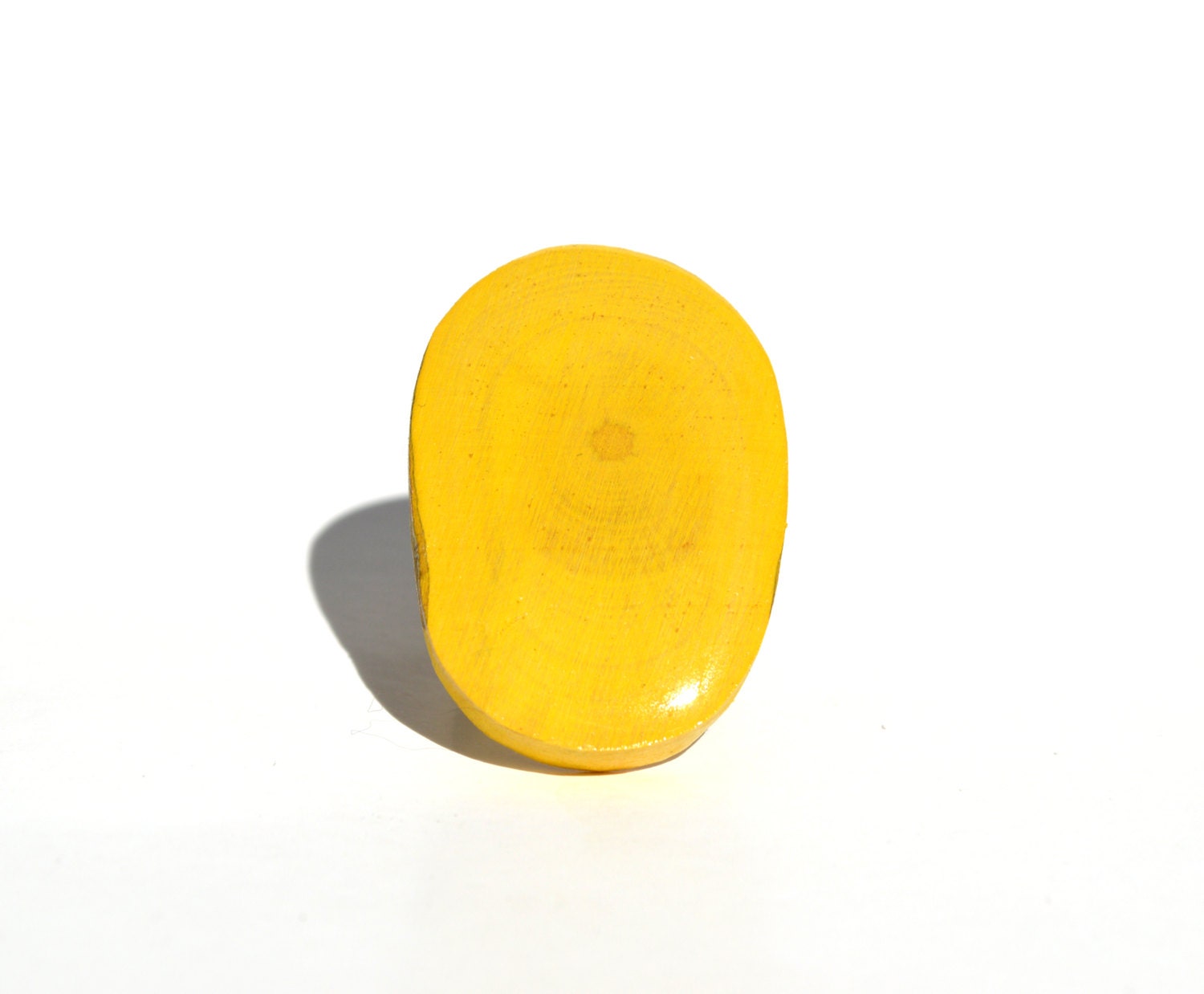 Sunshine yellow statement Ring eco friendly jewelry stained wood cocktail ring wood jewelry bridesmaid gift Starlight Woods