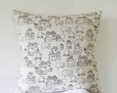 ON SALE Pillow cover beige children - decorative covers - throw pillows - shams 20x20 - for sale
