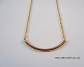 Gold Bar Necklace