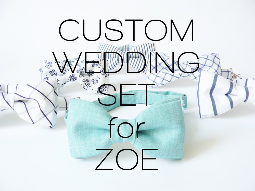 Reserved for Zoe: mens bow tie by BartekDesign - 6 bow ties