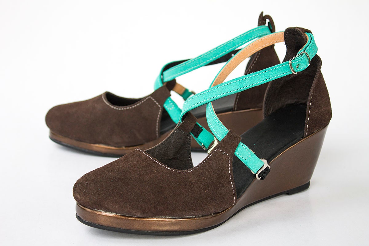 Platform Heels with Interchangeable Straps - Women's Shoes - Any Colors - Any Size
