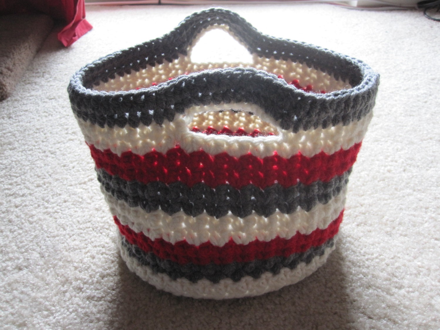 Crochet Basket 8.5" x 7"