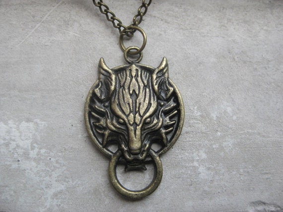 Werewolf family Necklace Pendant Jewelry Twilight wolf head faucet Final Fantasy featured image