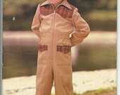 Butterick 5784 70s Vintage Sewing Pattern Girls Boys 1970s Toddlers  Children's Pantsuit Size 4