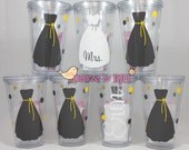 Personalized Wedding Tumbler 16oz - Wedding Party, Bride and Groom, Bridesmaids, Groomsmen - Wedding Season, Bridal Shower
