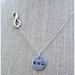 Couple's Hand Stamped Infinity Necklace Sterling Silver and Aluminum