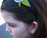 Unique wool felt flower headband