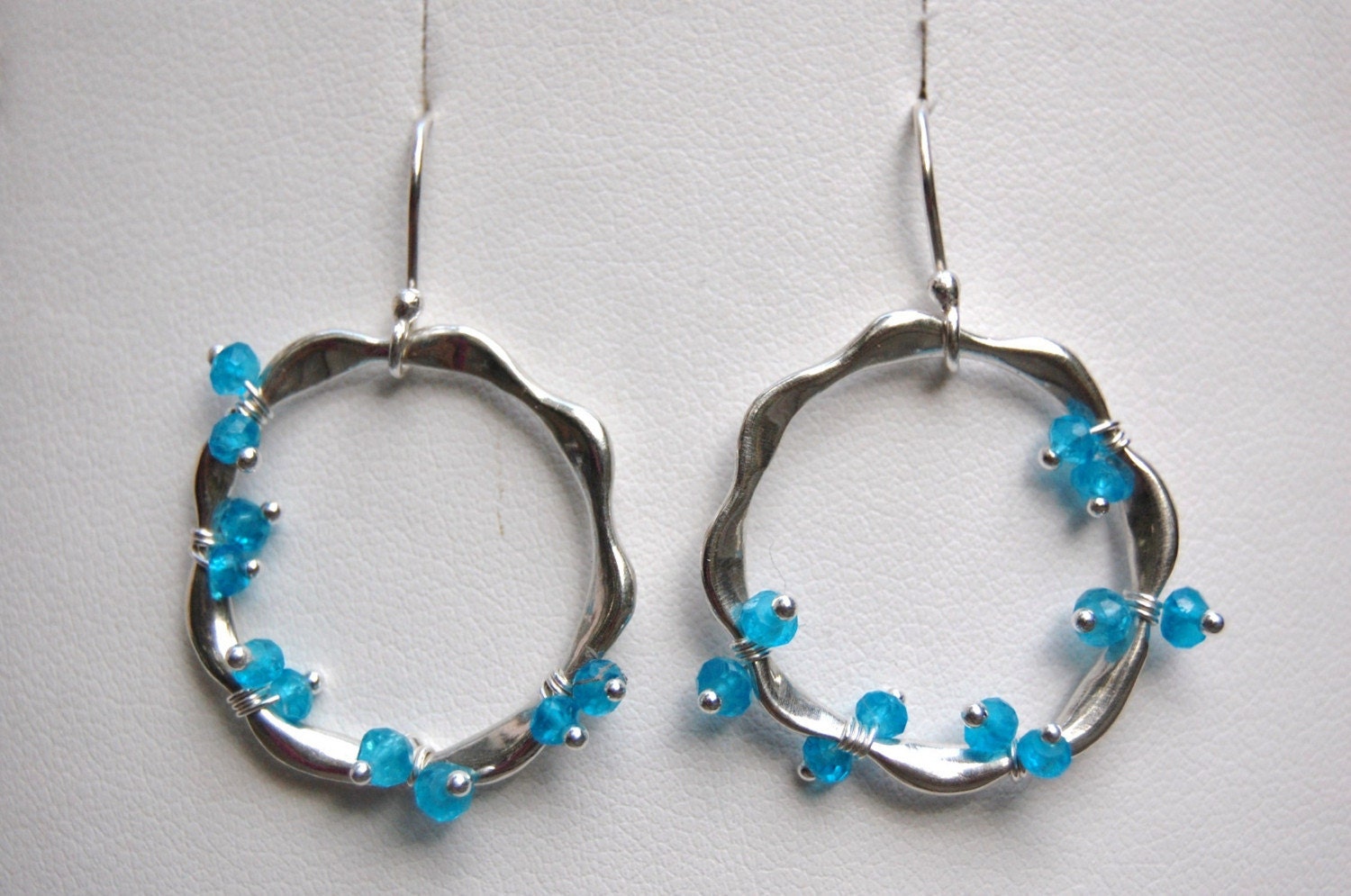 Large Teething Ring Earrings- Encrusted