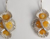 Flamenco Earrings- Yellow Jade