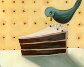 5x7 Original Oil Painting -- Piece of Cake