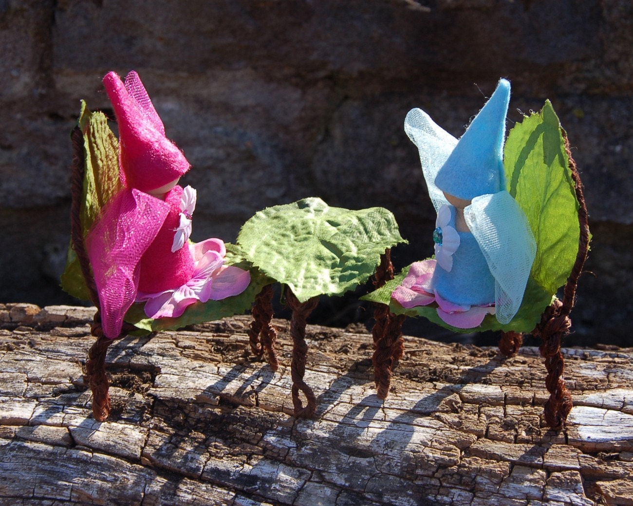 Pink Flower Fairy Furniture 4 Piece Set