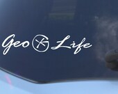 Geo Life Vinyl Sticker
