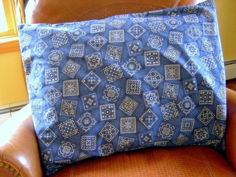 bandanna print pillow case/sham