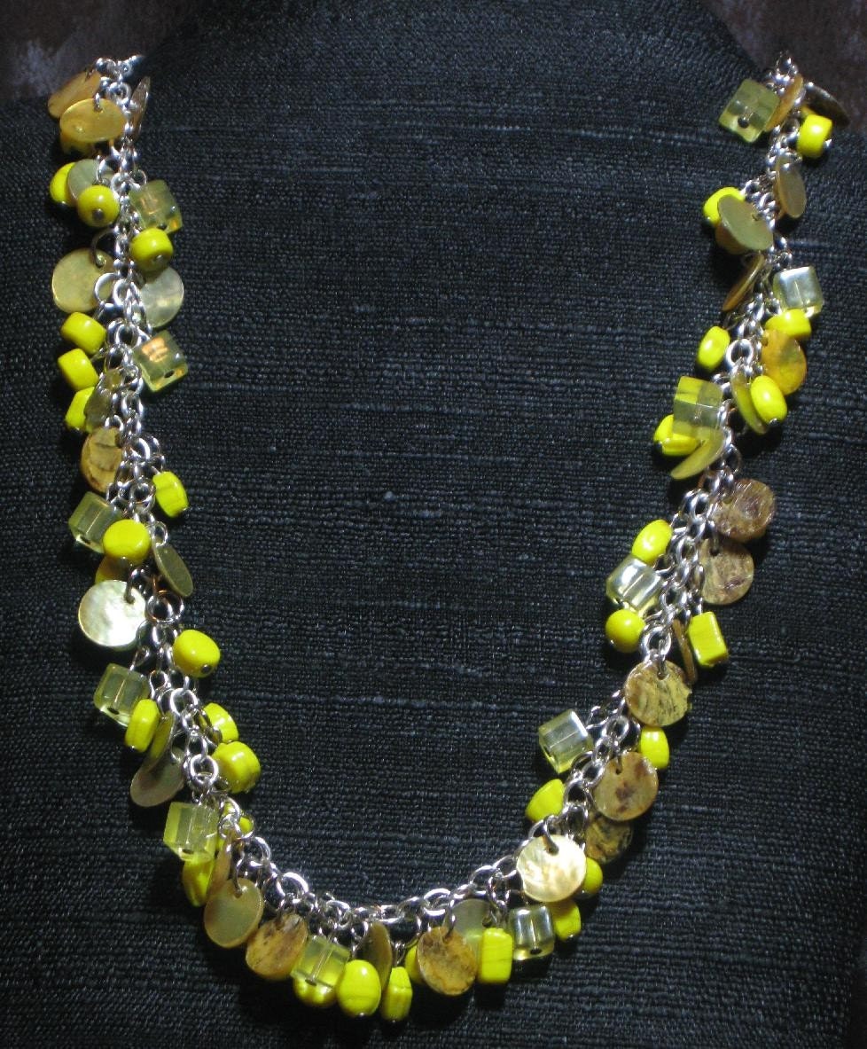 Yellow Shells Necklace