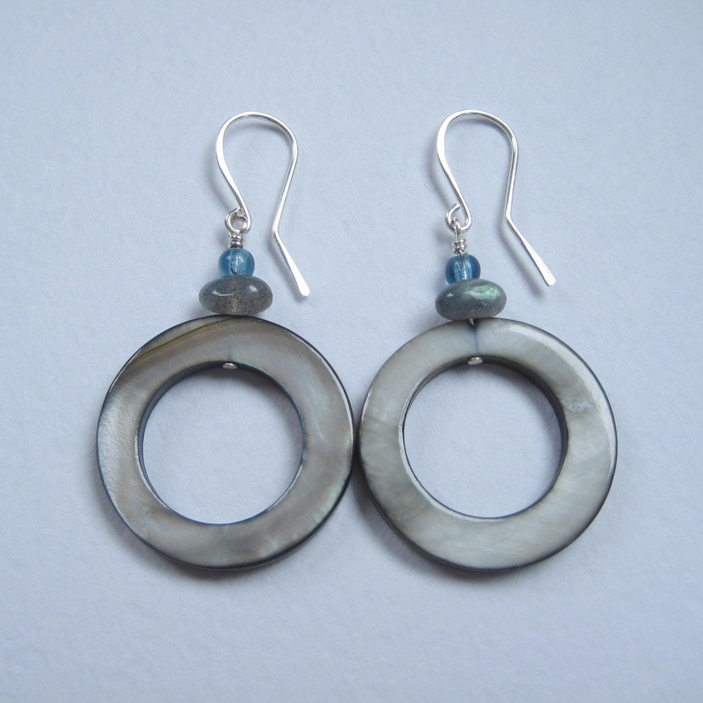 Winter sky earrings
