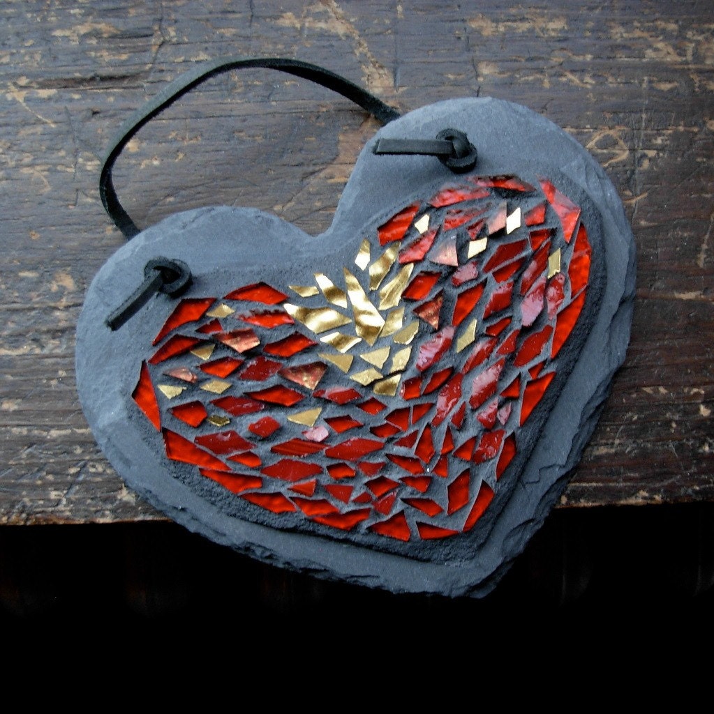 ETSY PROJECT EMBRACE--Heart of Gold Mosaic