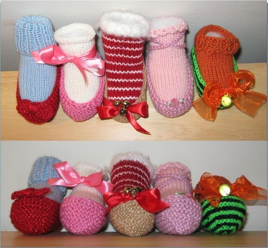 Baby Slipper Bootie Knitting Pattern PDF - Ruby Slippers, Ballet Slippers and variations