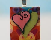 ModJess---Scrabble Tile Pendant---Wild Heart