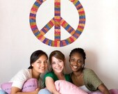 Peace Sign Movable Mural Decal- repositionable