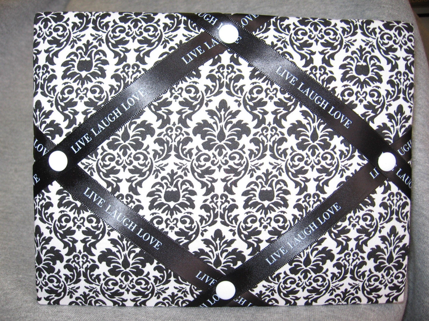 Black and White Damask Frame