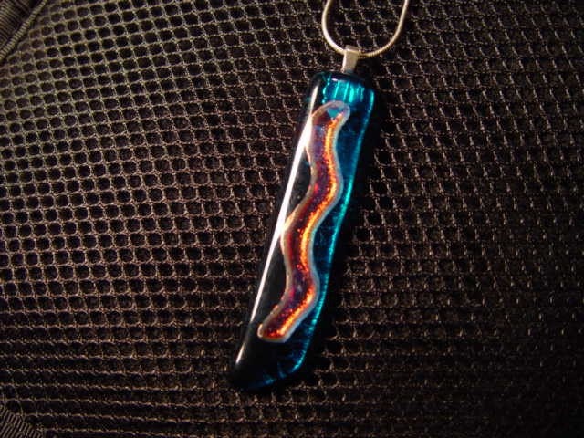 DRAGON FIRE Good Luck Dichroic Pendant