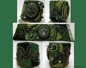 Amazonia Bead Embroidered Cuff Bracelet - FREE SHIPPING