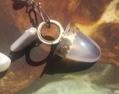 Luminous Montana agate, earthy and ethereal