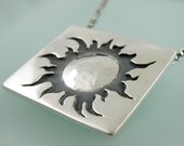 Sun Flower- Sterling Silver with Patina