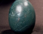 TURQUOISE CERAMIC EGG for gothic victorian cabinet of curiosities or natural history display