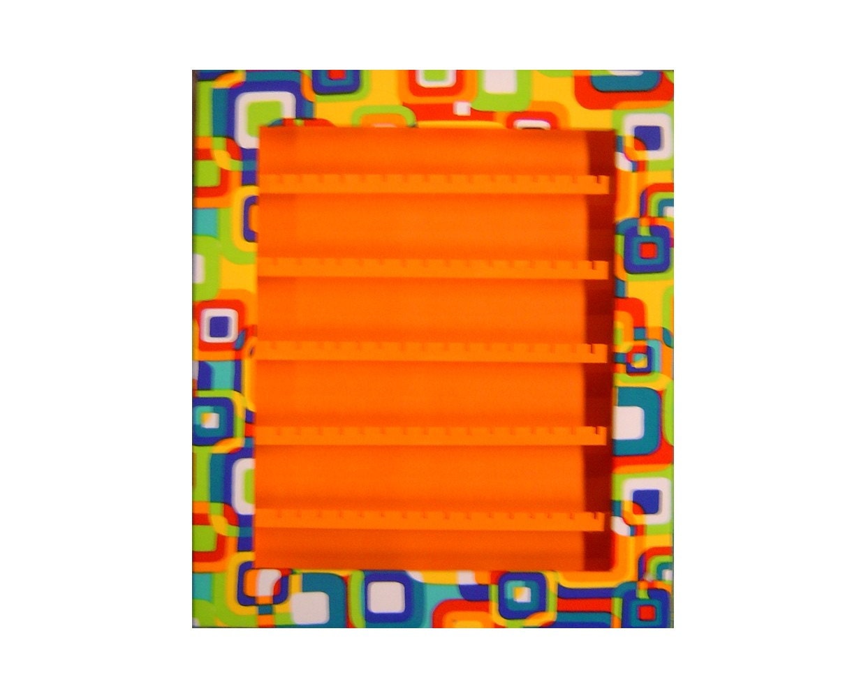 Orange Mod Squad Earring Holder - Medium