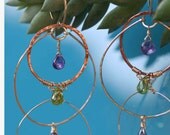 Triple Hoop Love-3 inches 14K GF