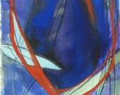 Cusp- Abstract Mixed Media Painting on paper