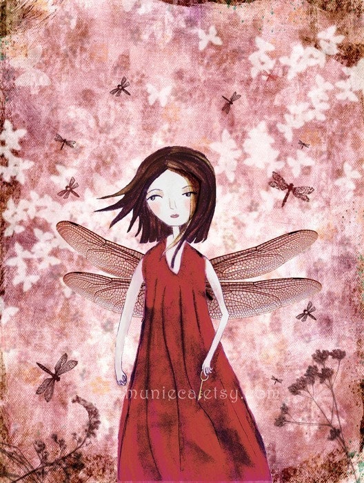 Lady Dragonfly  - print